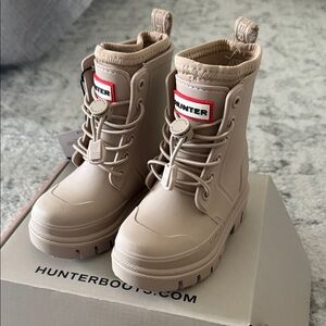 Hunter Tan Kids' Waterproof Boots